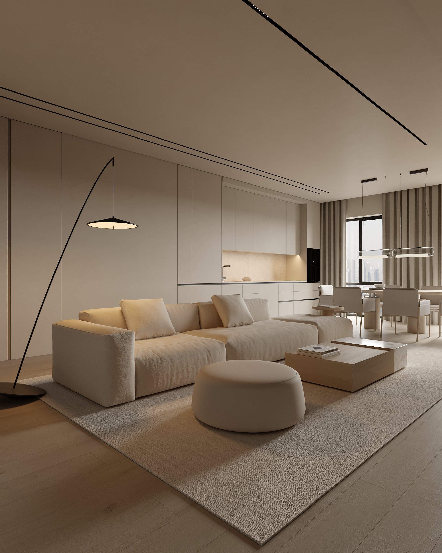 Căn hộ Japandi 92m² — ảnh minh họa concept 3