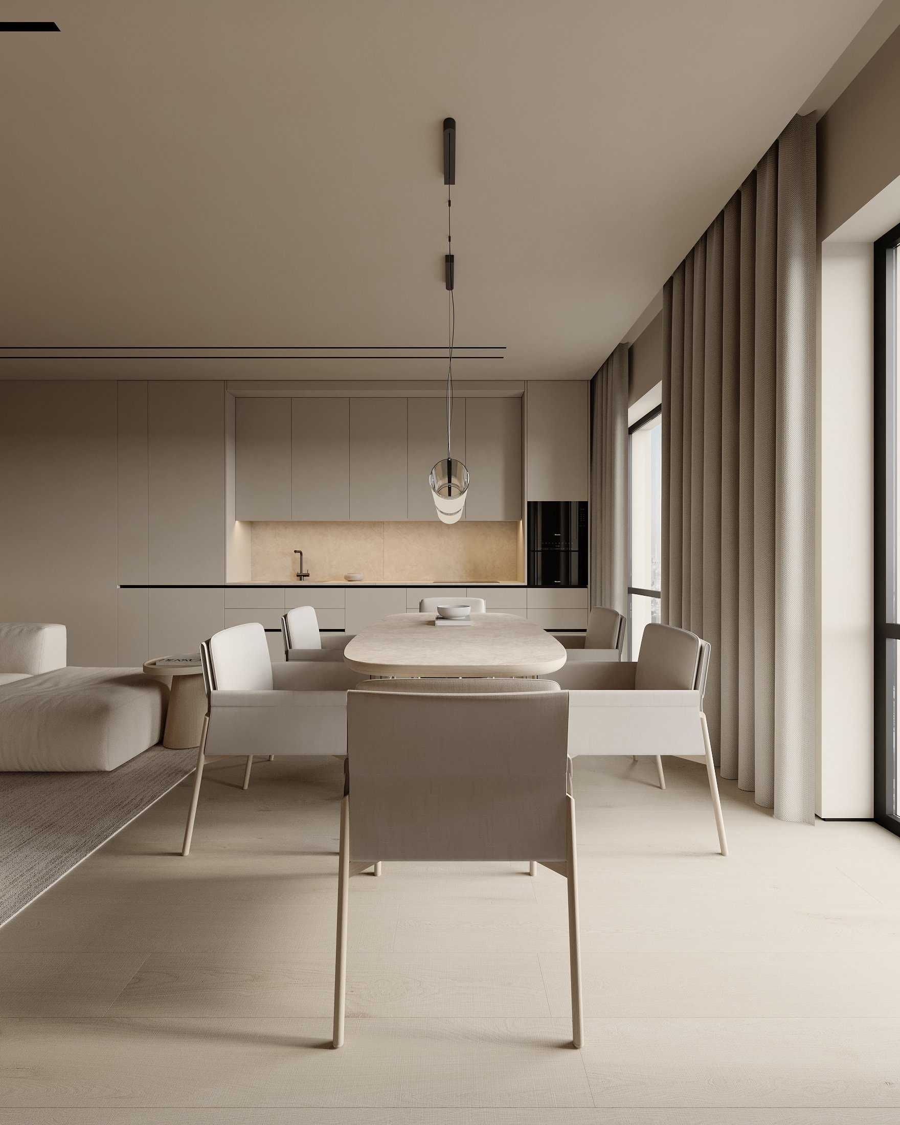 Căn hộ Japandi 92m² — ảnh minh họa concept 7