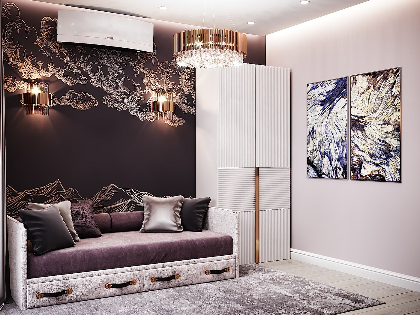Căn hộ Quiet Luxury 135m² — ảnh minh họa concept 7