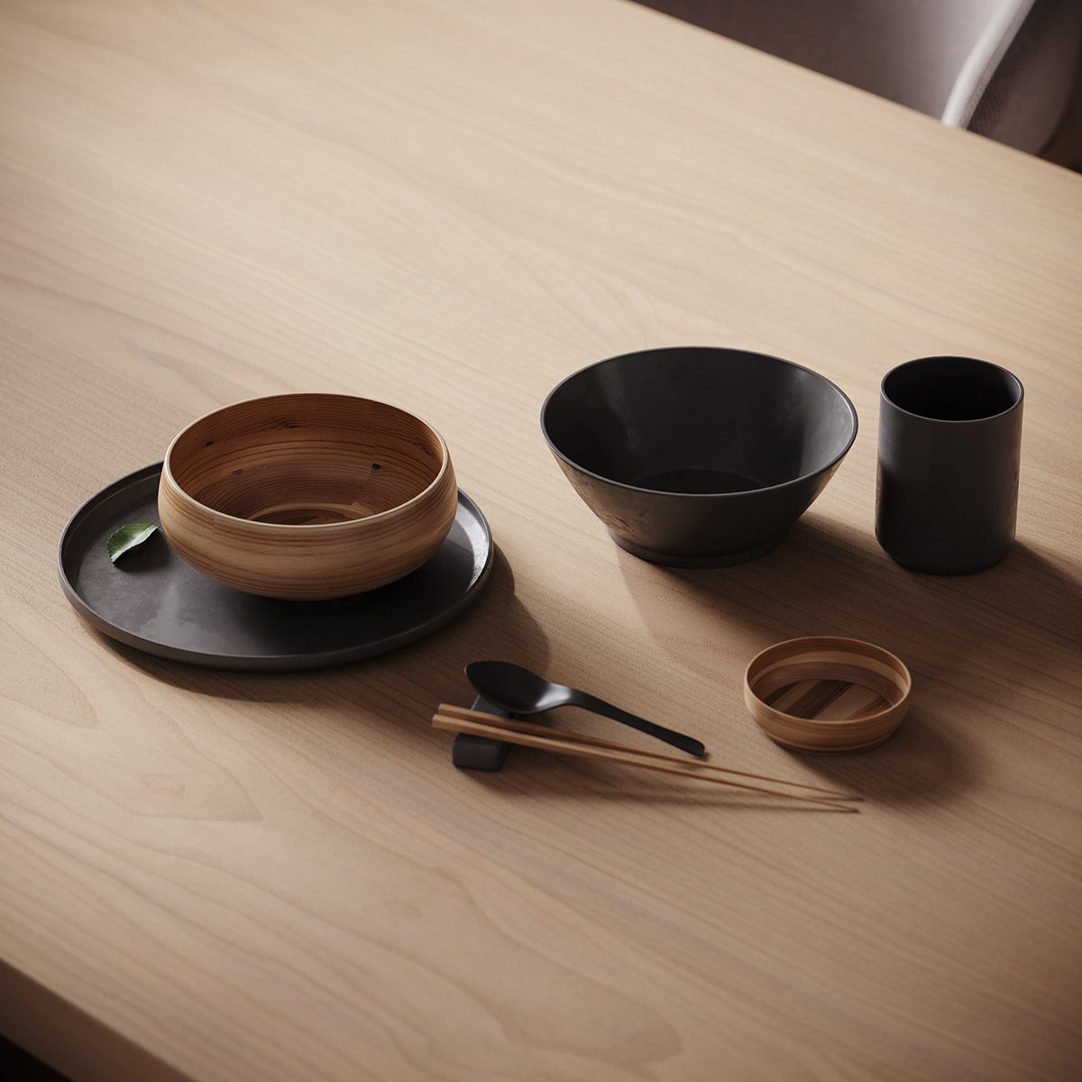 Warm Oak Interior 90m² — ảnh minh họa concept 3