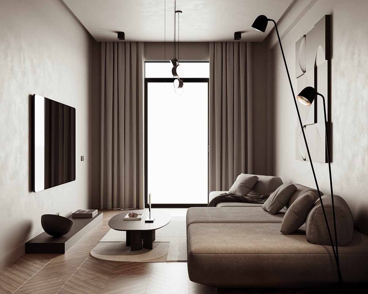 Japandi Living 105m² — ảnh minh họa concept 3