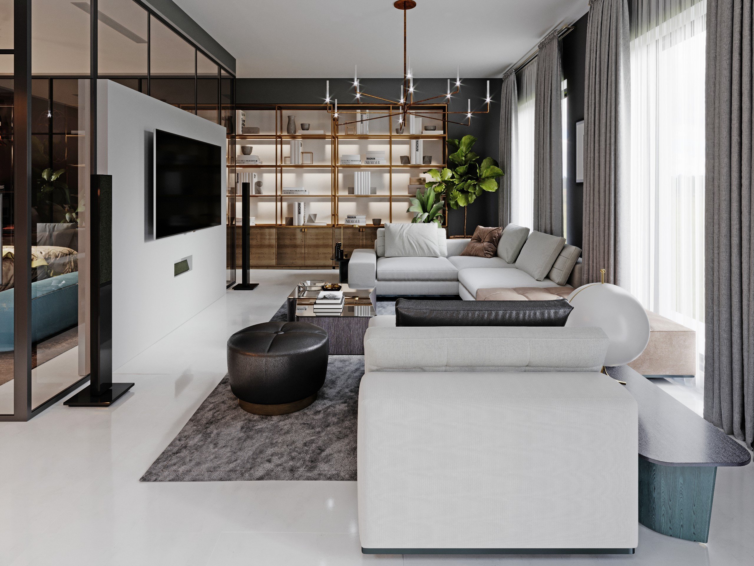 Deep Green Interior 120m² — ảnh minh họa concept 7