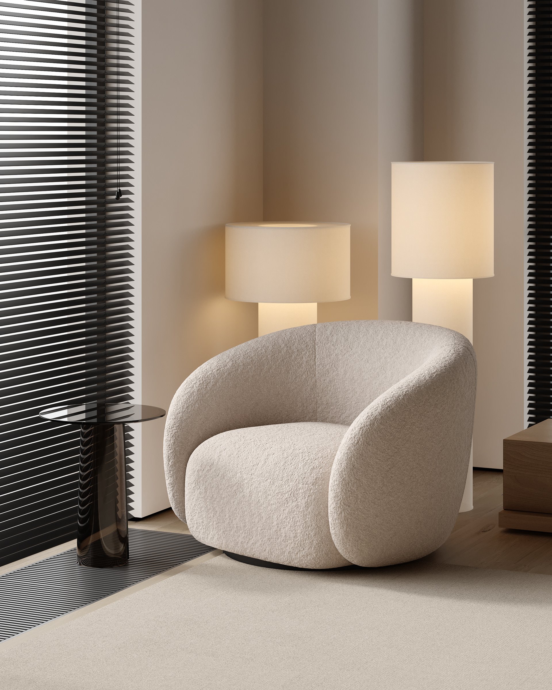 Calm Neutral Interior 88m² — ảnh minh họa concept 3