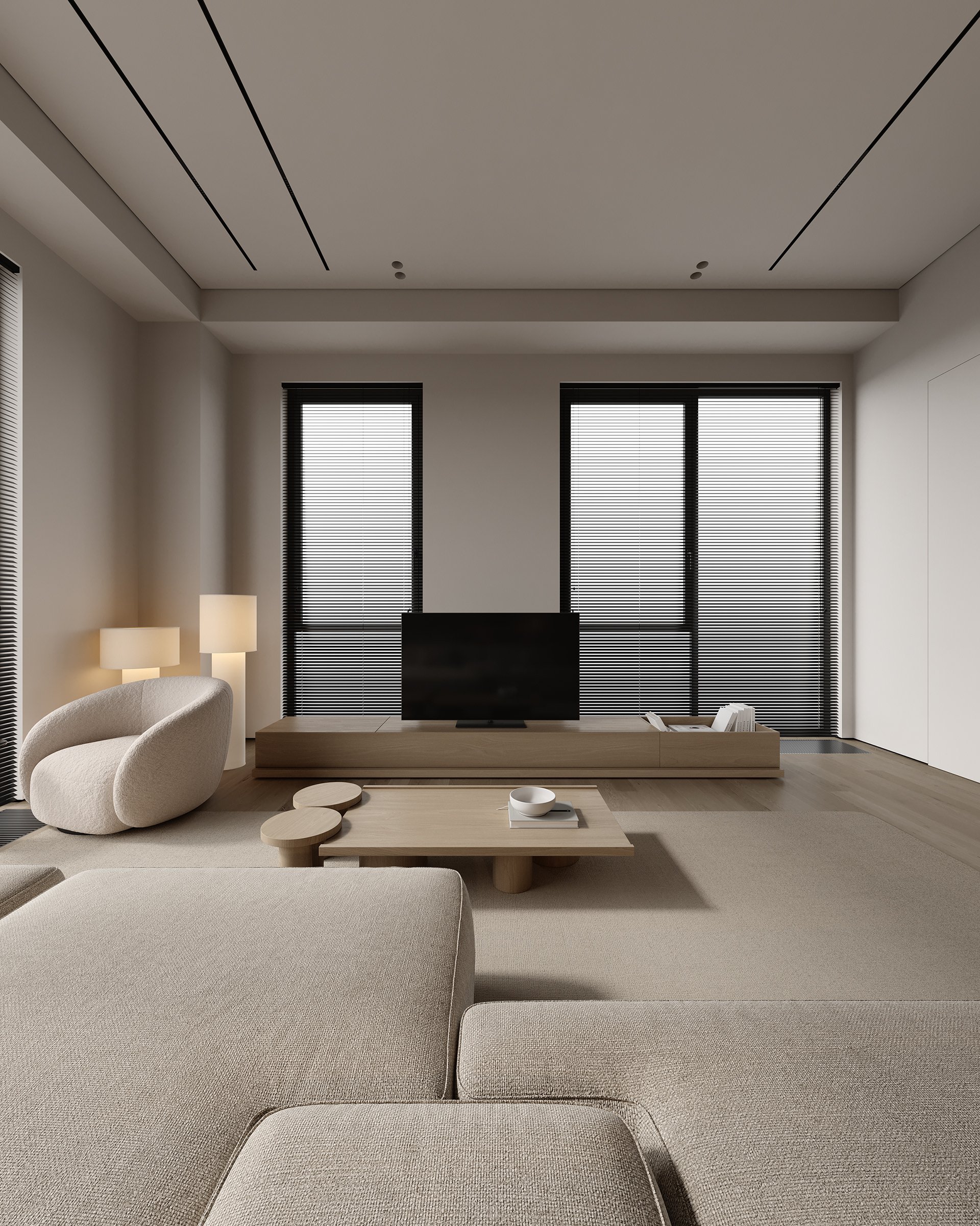 Calm Neutral Interior 88m² — ảnh minh họa concept 4