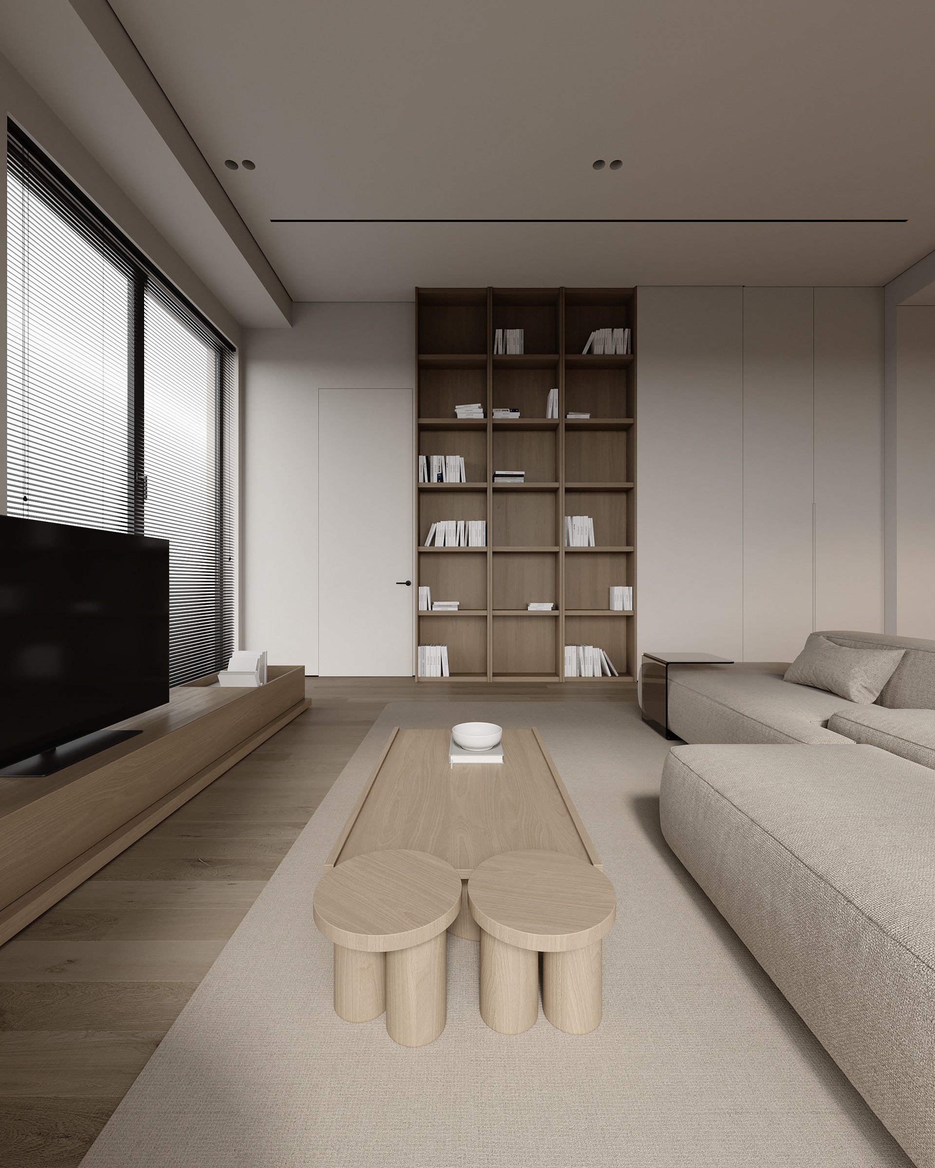 Calm Neutral Interior 88m² — ảnh minh họa concept 5
