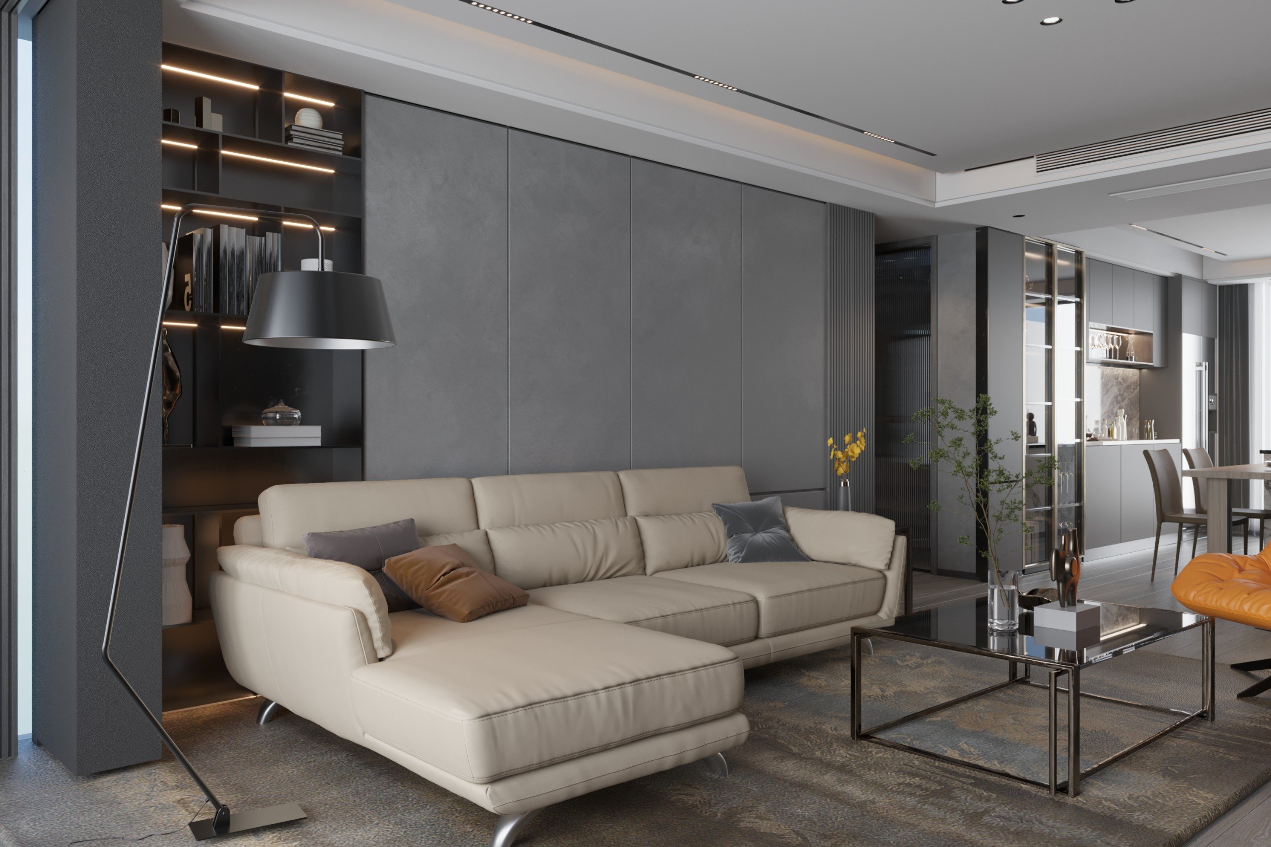 Luxe Material Interior 150m² — ảnh minh họa concept 2