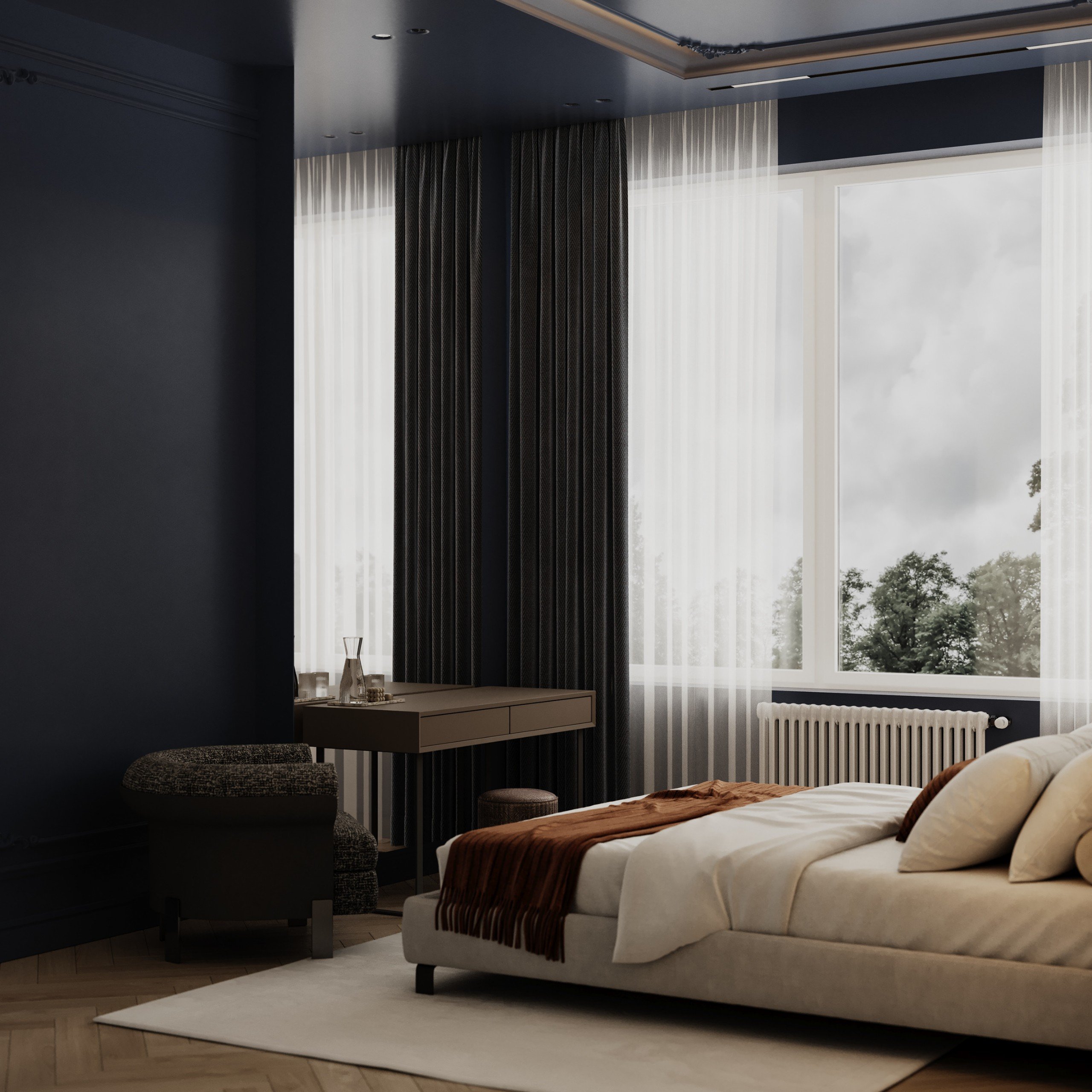 Phòng khách Wabi 32m² — ảnh minh họa concept 4