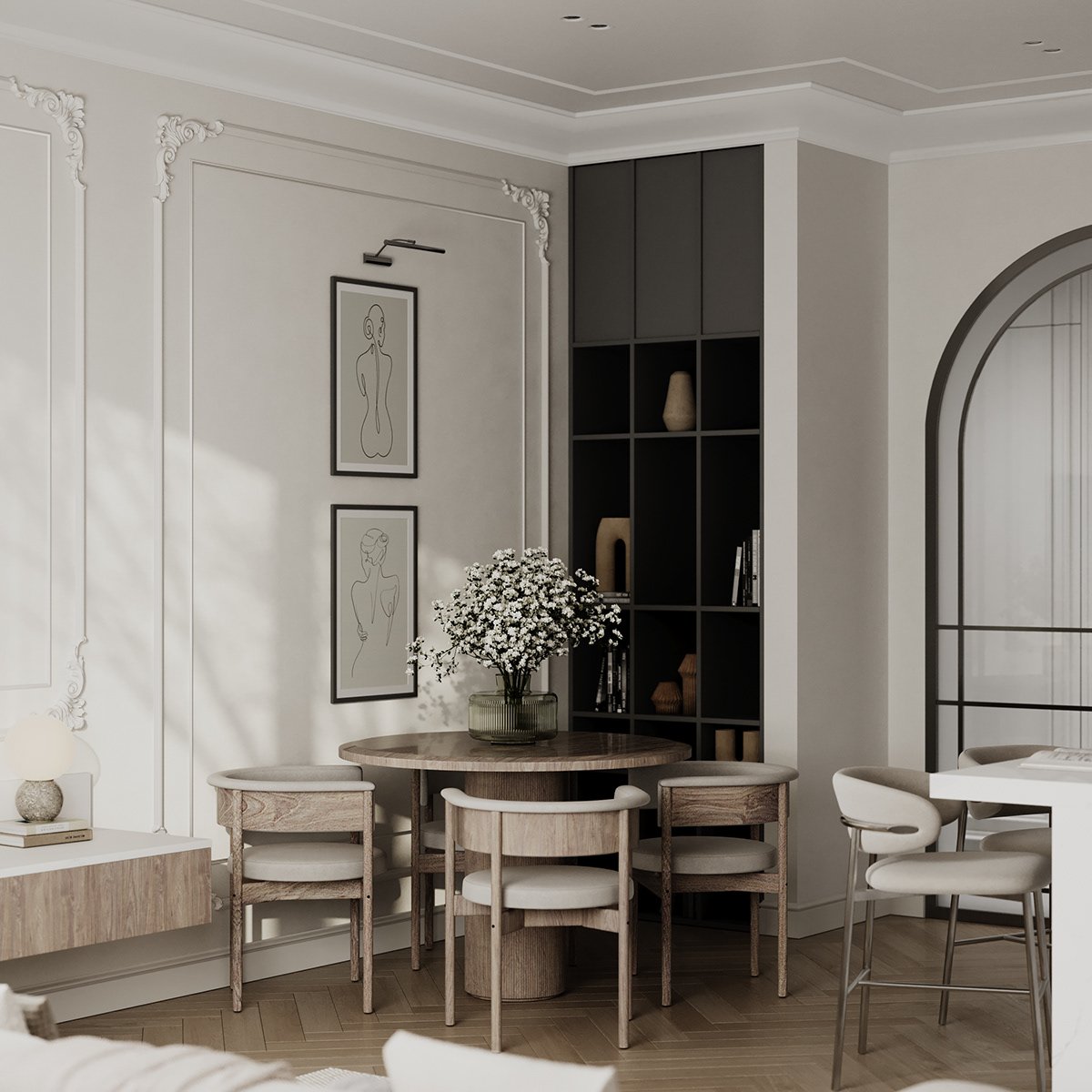 Phòng khách Wabi 32m² — ảnh minh họa concept 7